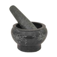 Lucullus Vijzel Glad M. Decor (S) 13cm