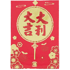 Oriental Lucky Envelope Lai Si Fong 6 Pcs 11x8cm