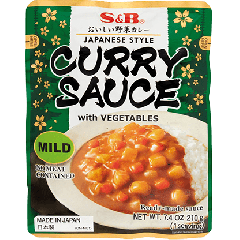 S&B Instant Curry Sauce with Vegetable Mild 210g