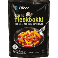 O'Food Tteokbokki Rice Cakes Spice Garlic Sauce 260g