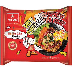 Vifon Instant Noedels met Hete Kipsmaak (x2 Pittig) 130g