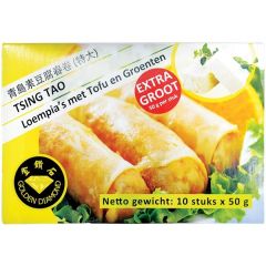 Golden Diamond Tsing Tao Loempia met Tofu en Groenten 10x50g