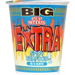 Nissin Big Cup Instant Noedels Extra Pittige Zeevruchten Smaak 100g 